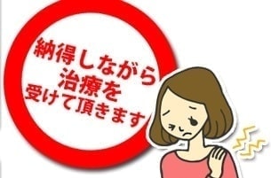 納得をしながら治療を受けて頂きます。